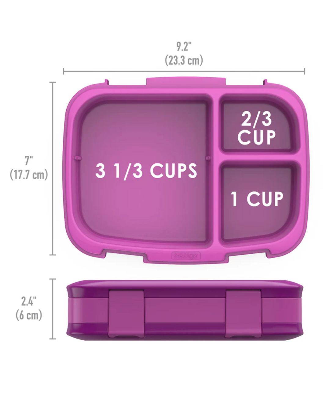 CONTENEDOR COMIDA BENTGO FRESH MORADO
