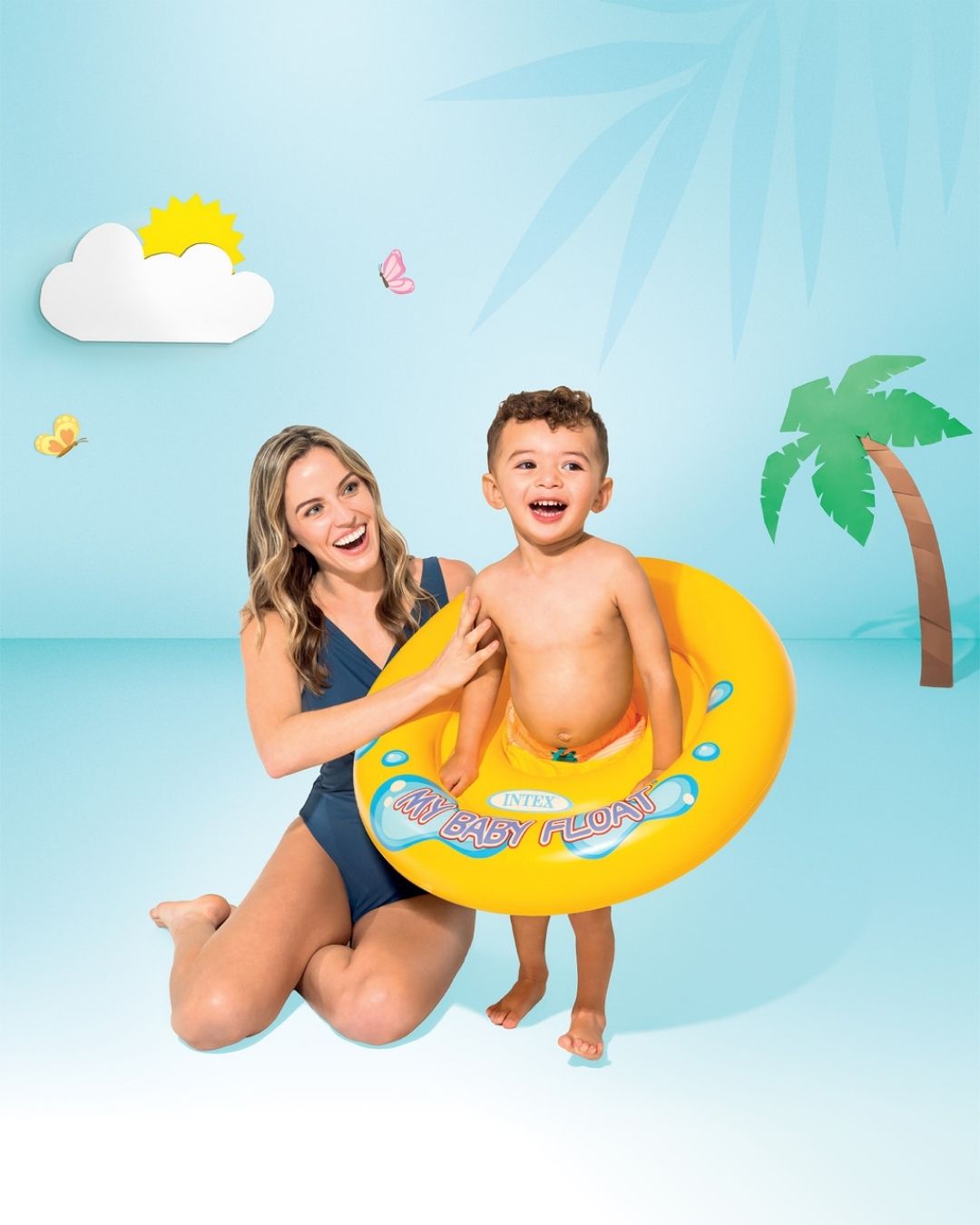 FLOTADOR PARA BEBE 1-2 AÑOS AMARILLO
