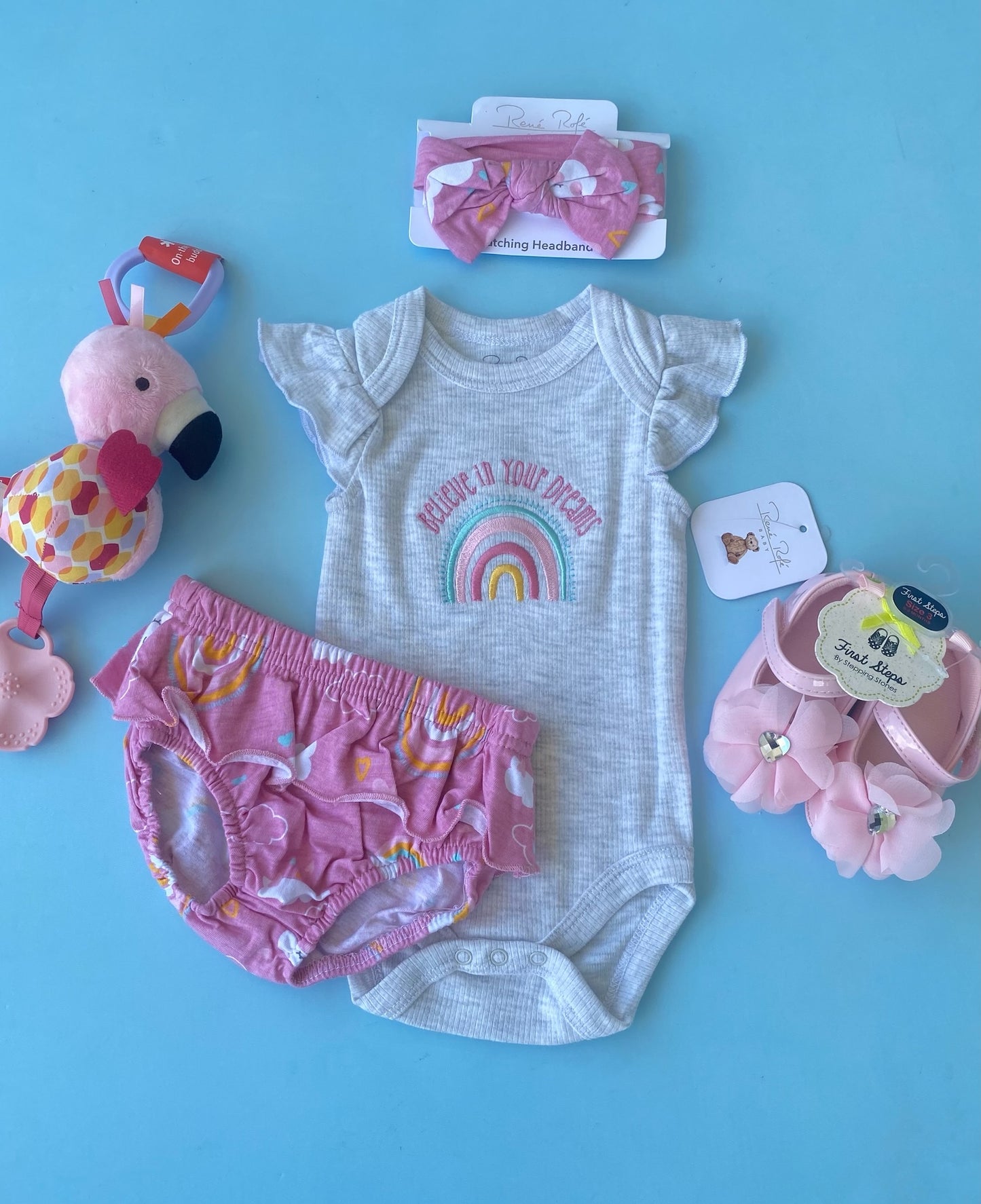 TRAJE NIÑA ARCOIRIS DREAMS 3 PIEZAS