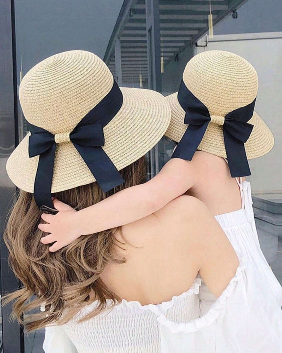 SOMBRERO MAMA E HIJA CHONGO BEIGE