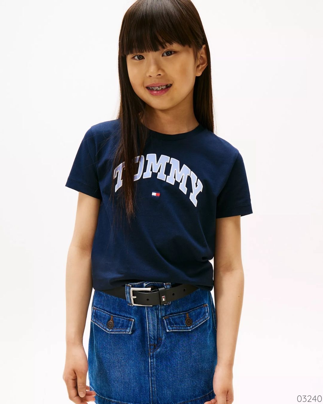 CAMISA TOMMY AZUL NAVY NIÑA