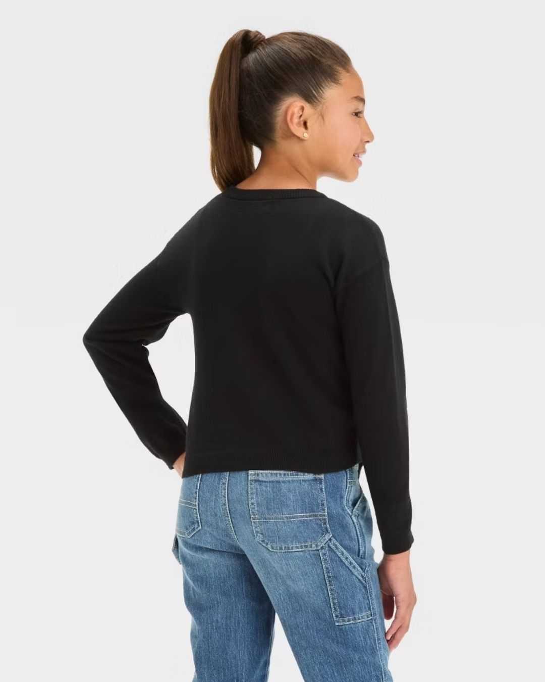CARDIGAN NEGRO BOTONES CAT & JACK