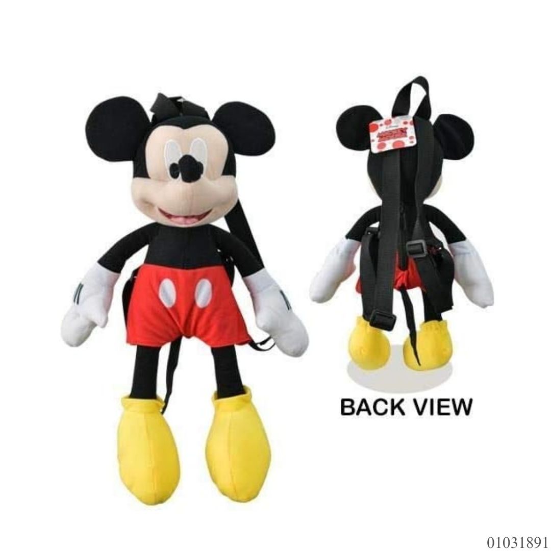 PELUCHE MOCHILA MICKEY ROJO