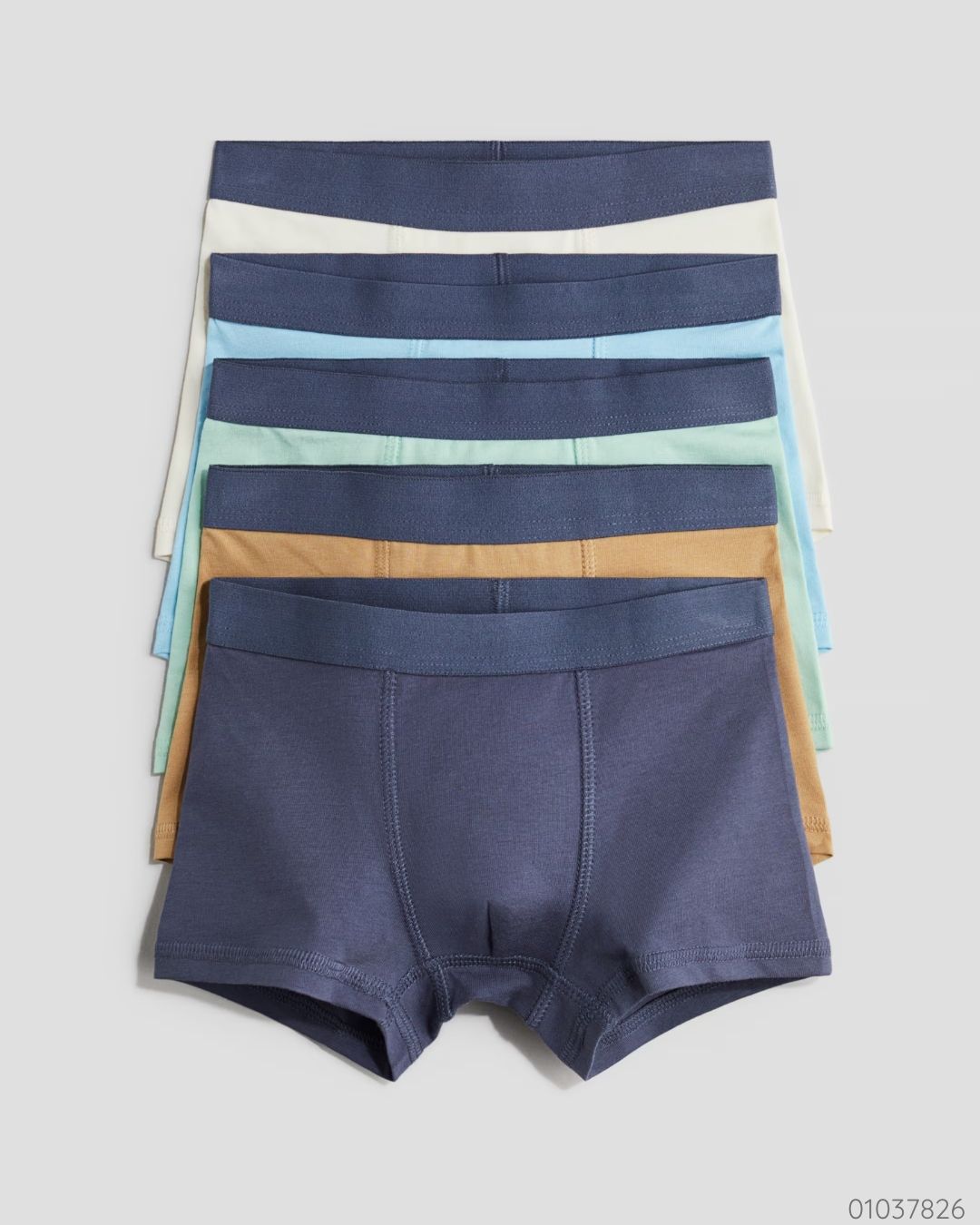 BOXERS 5 PZS H & M COLORES AZUL