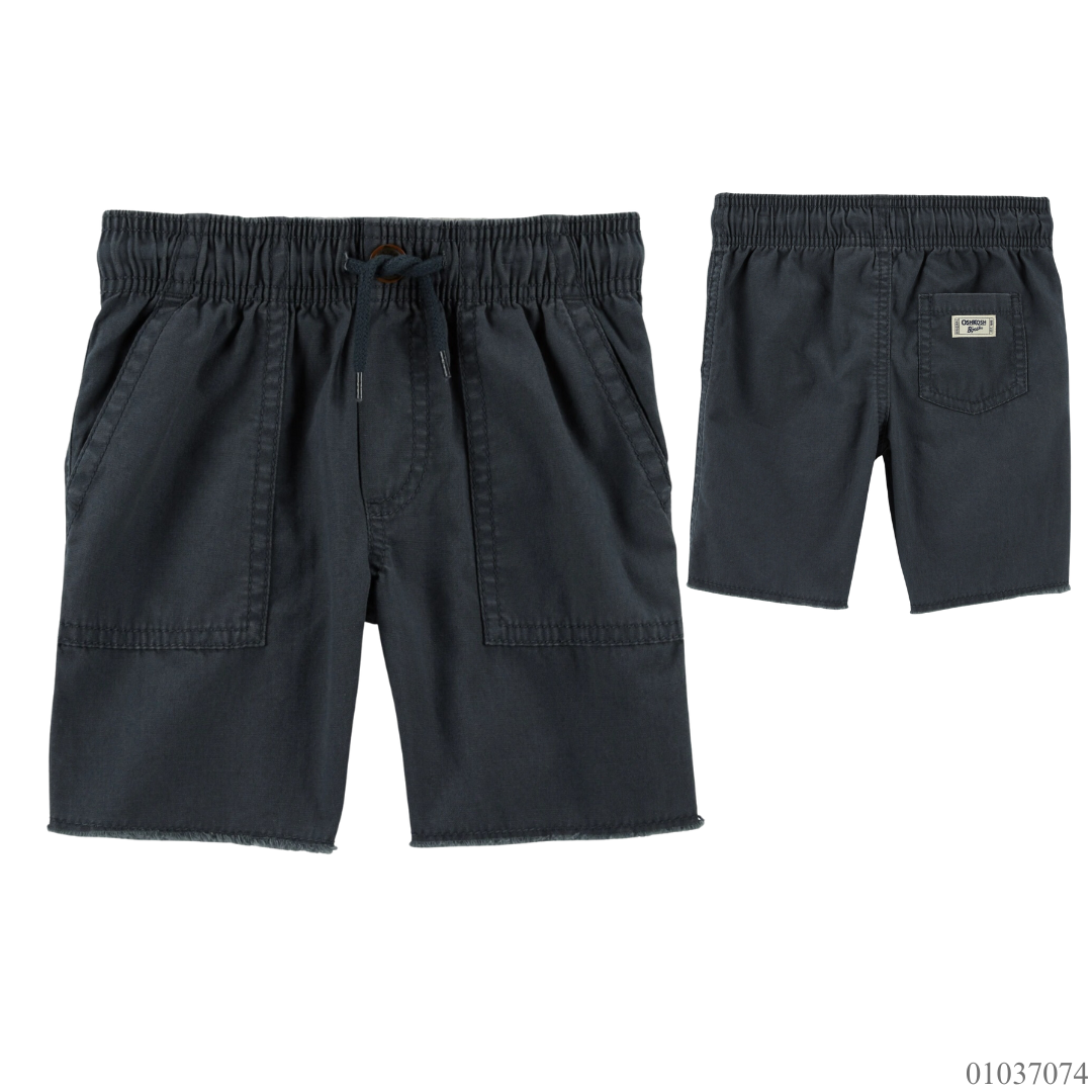 SHORT GRIS OSCURO CON CORDONES