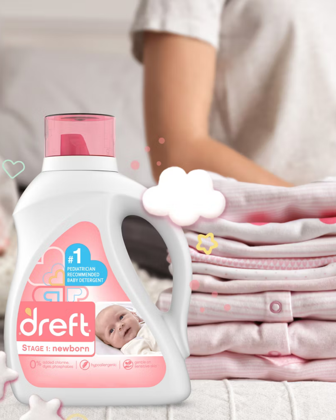 DETERGENTE DREFT 64 LAVADAS NEWBORN ETAPA 1