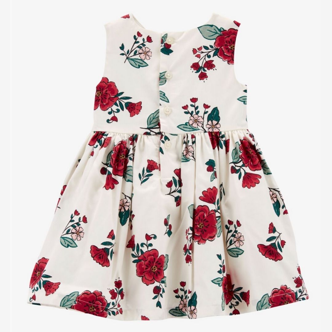 VESTIDO BLANCO FLOREADO CARTER´S