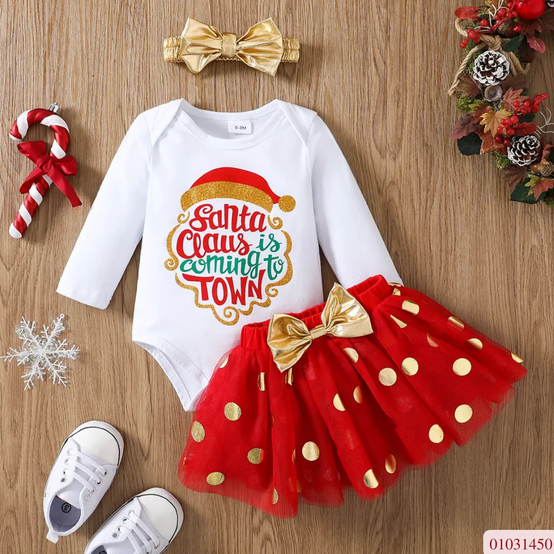 TRAJE NIÑA SANTA IS COMING