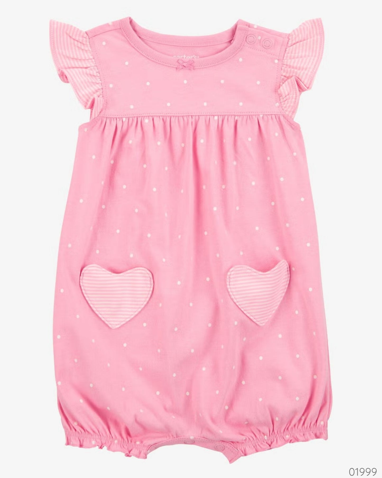 ROMPER CORAZONES CARTERS ROSADO