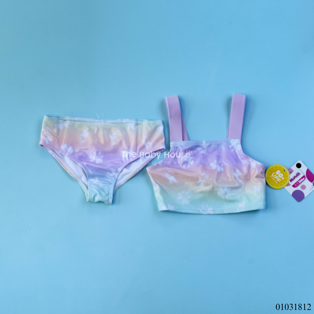 TRAJE DE BAÑO 2PZS MINNIE MULTICOLOR