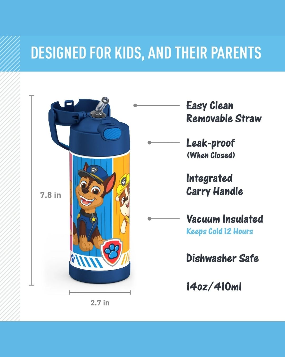 TERMO DE PAW PATROL 14 OZ THERMOS