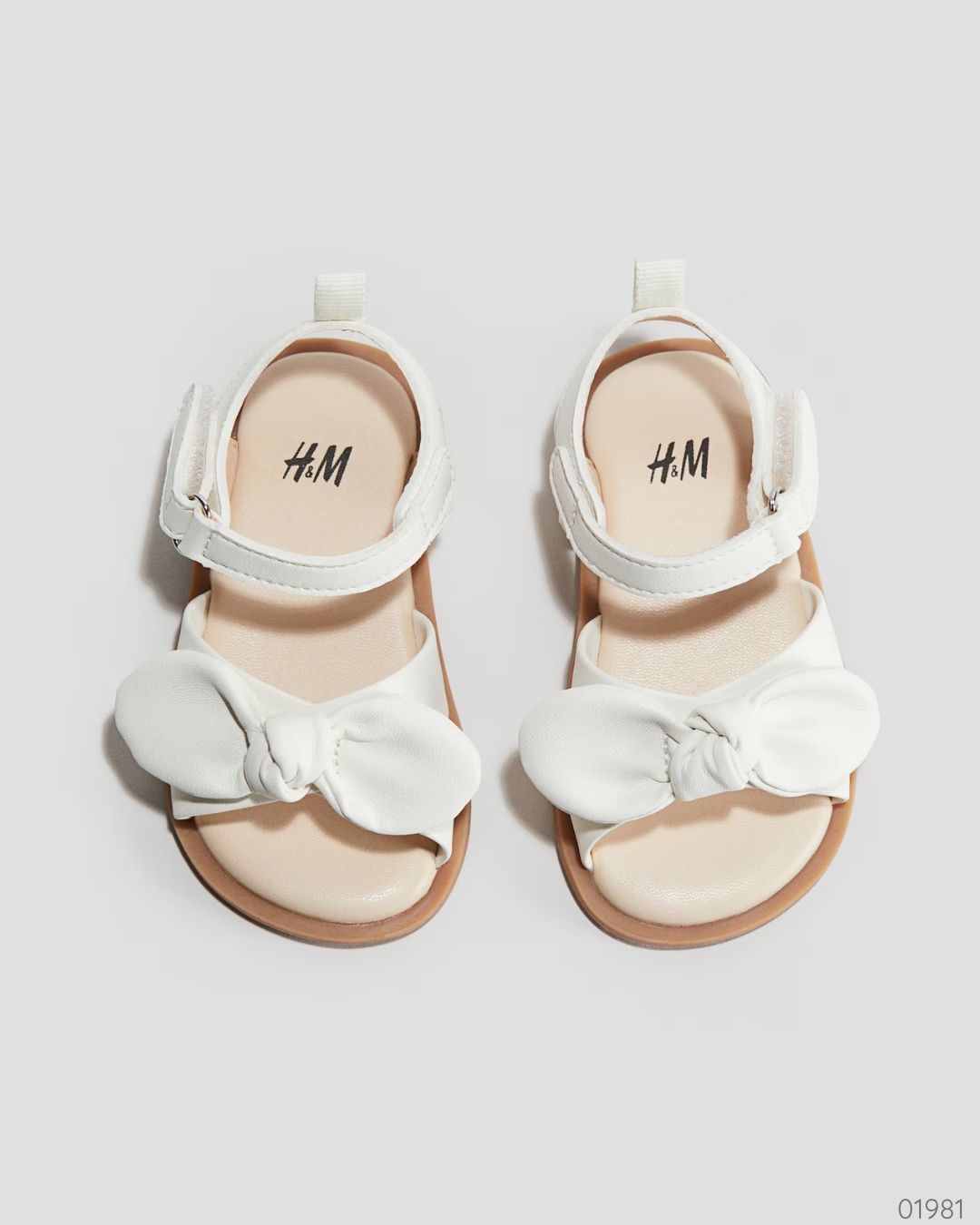 SANDALIAS H&M BLANCAS CHONGUITO