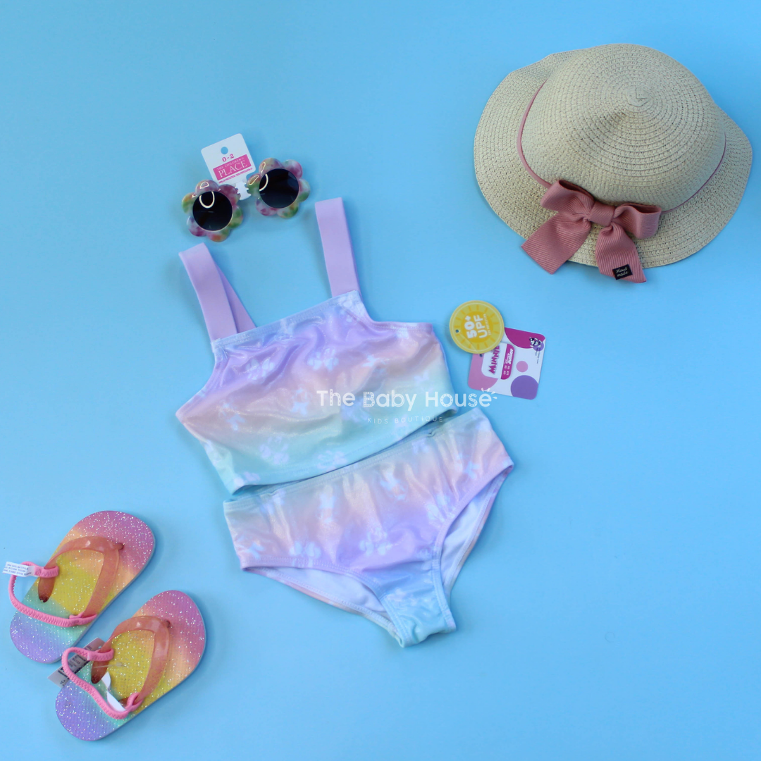 TRAJE DE BAÑO 2PZS MINNIE MULTICOLOR