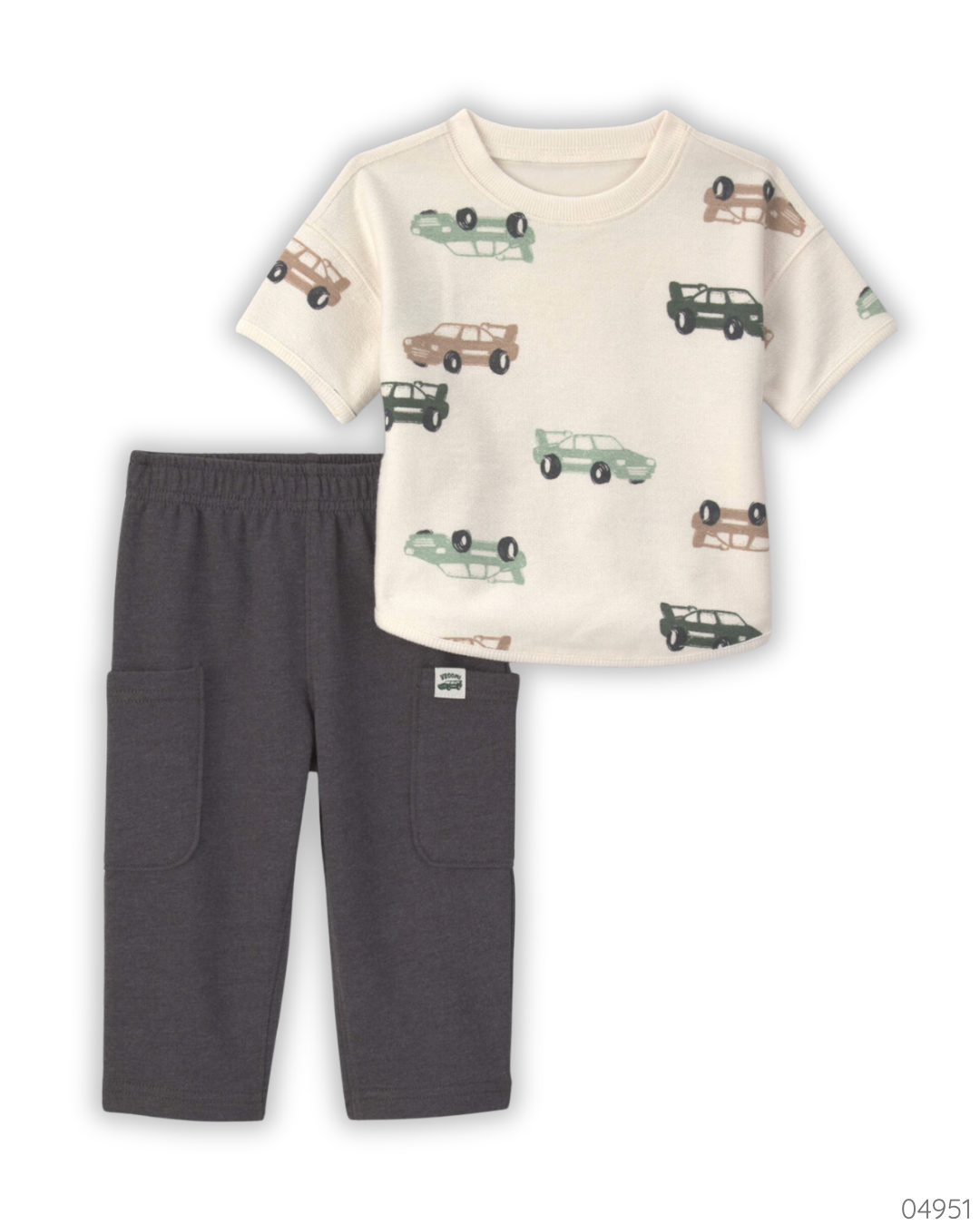 TRAJE CAMISA CARROS PANTALON NEGRO CARTERS
