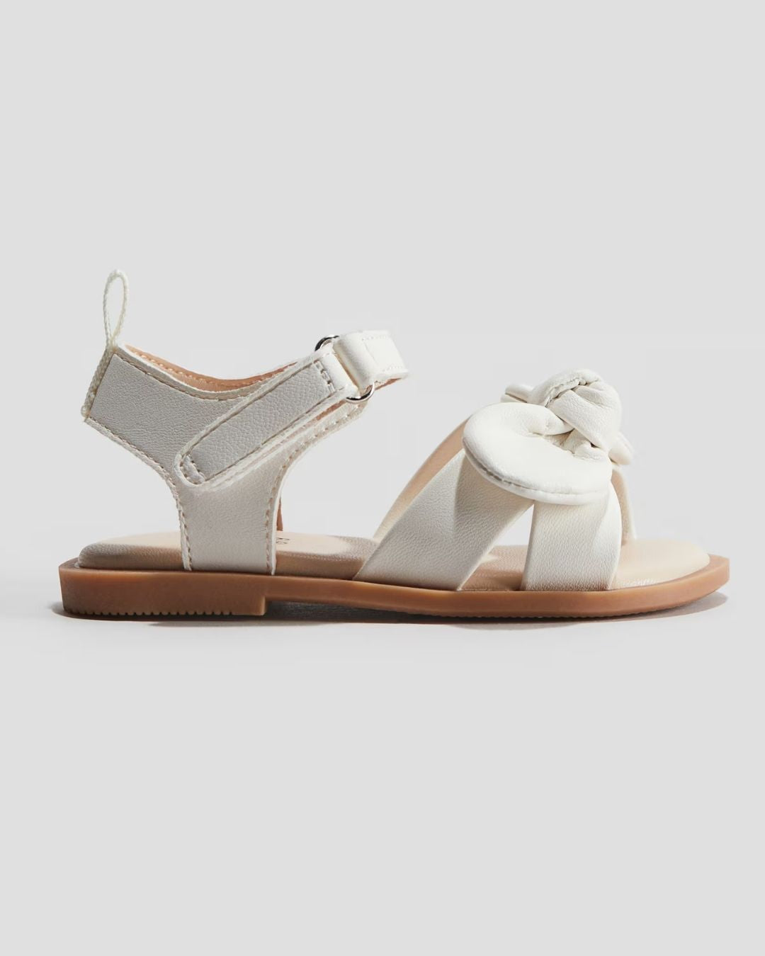SANDALIAS H&M BLANCAS CHONGUITO