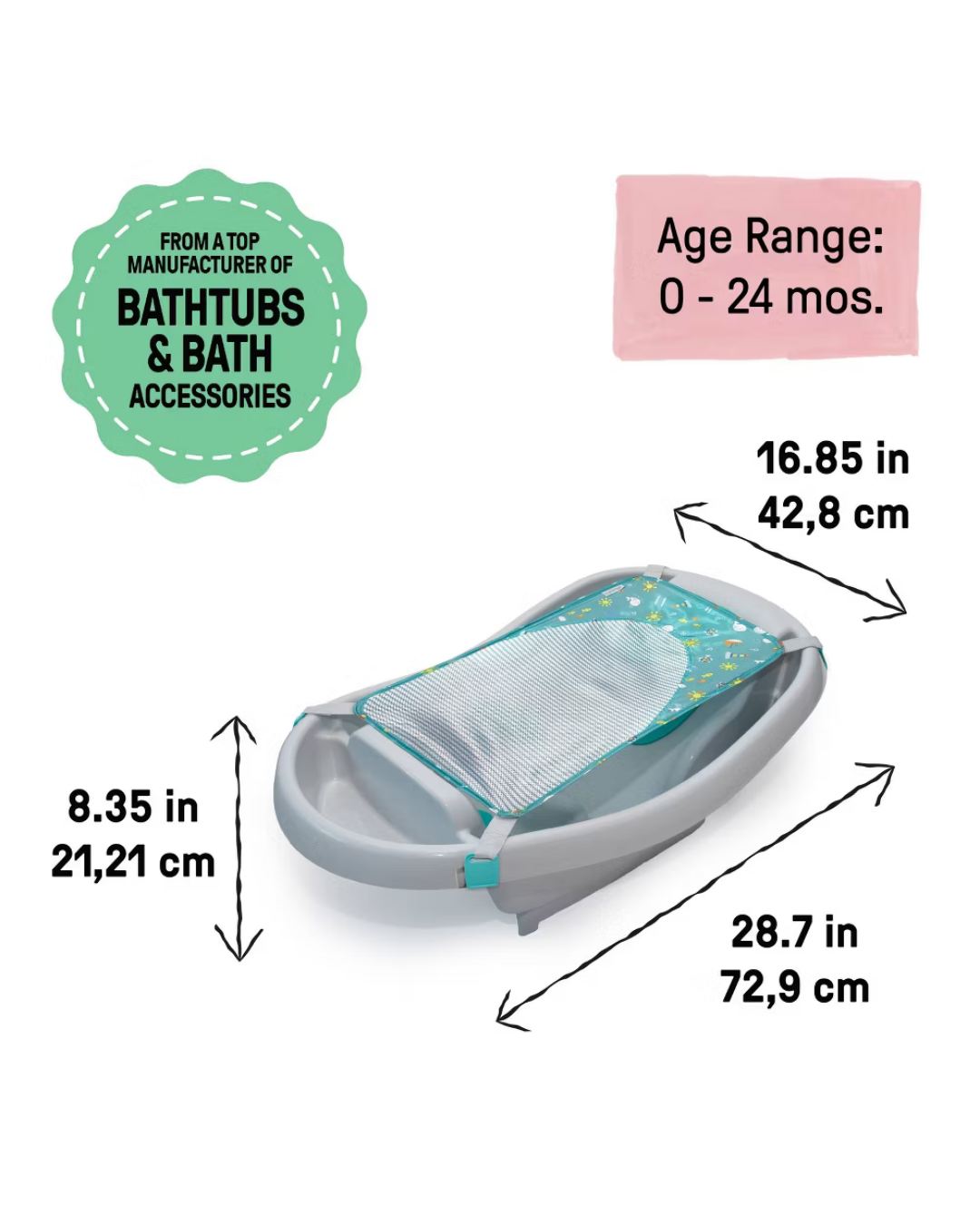 BAÑERA SUMMER GRIS