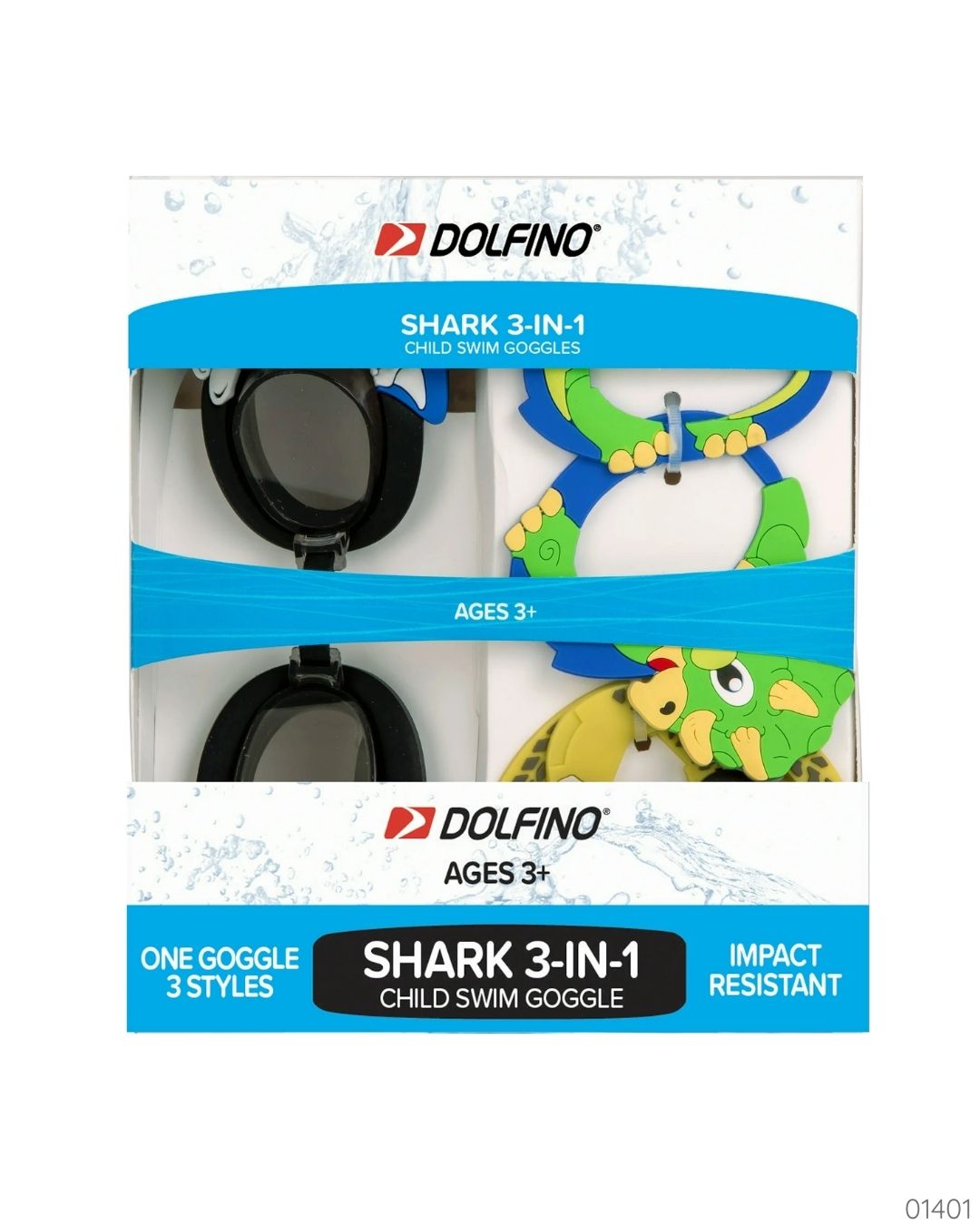 LENTES PARA AGUA DINOS 3 EN 1