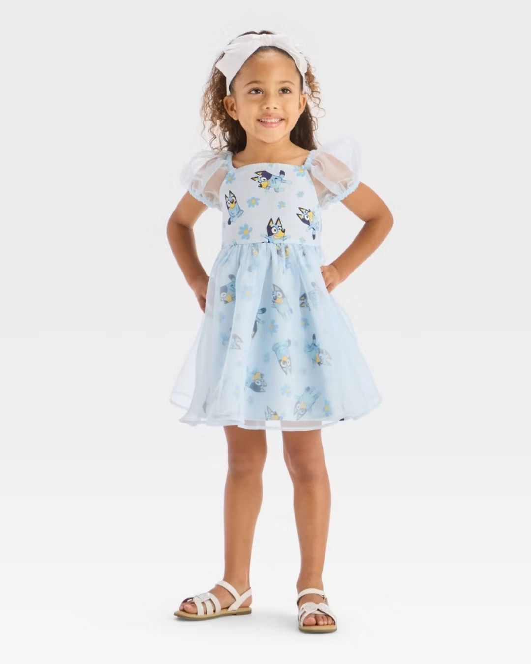 VESTIDO DE BLUEY AZUL ORGANZA