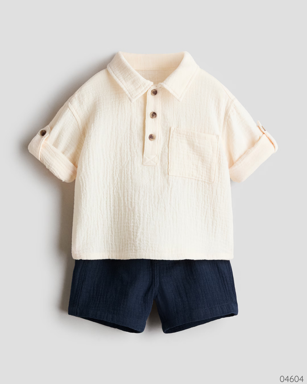 TRAJE 2PZS SHORT NEGRO