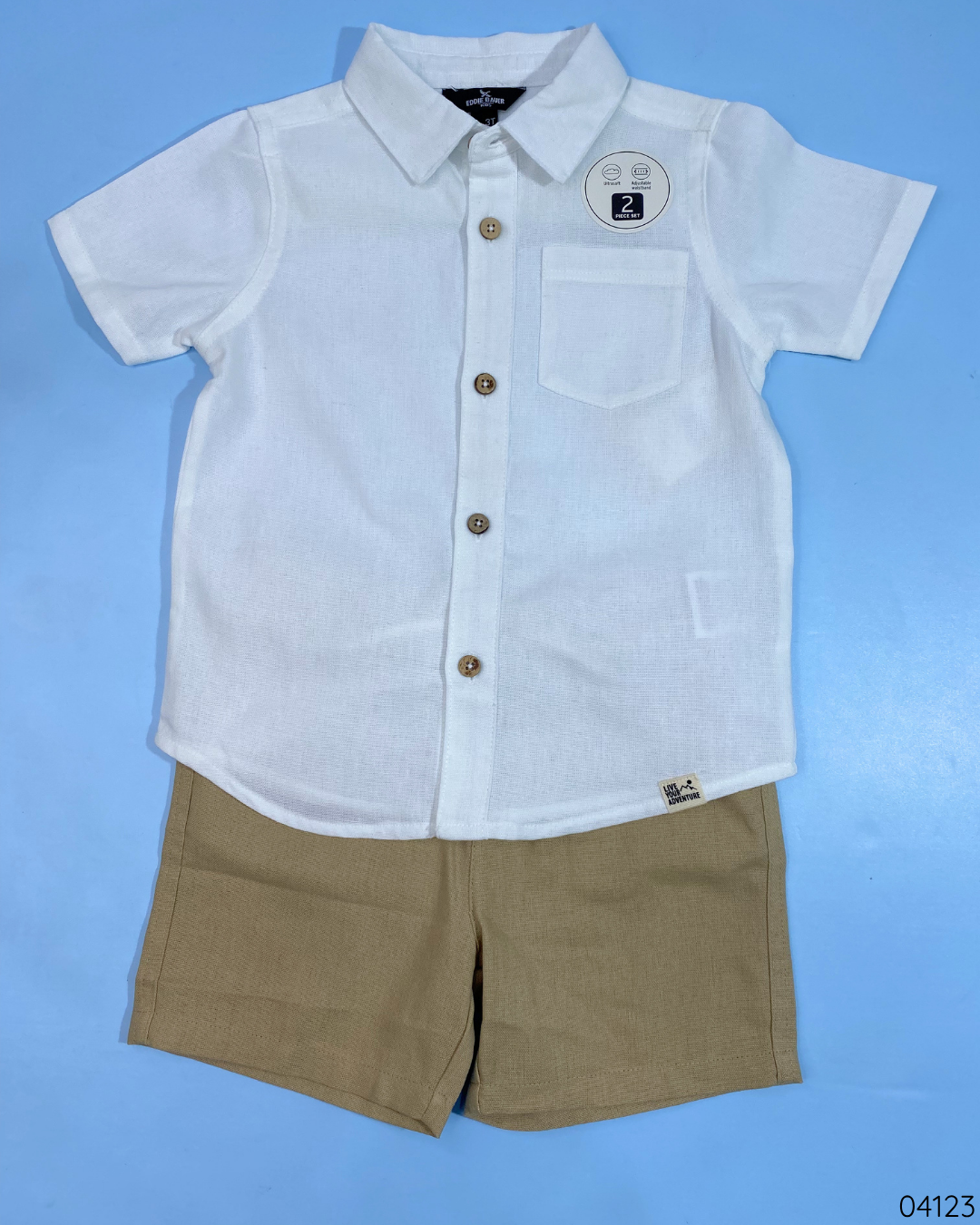 TRAJE FORMAL BLANCO CAFÉ