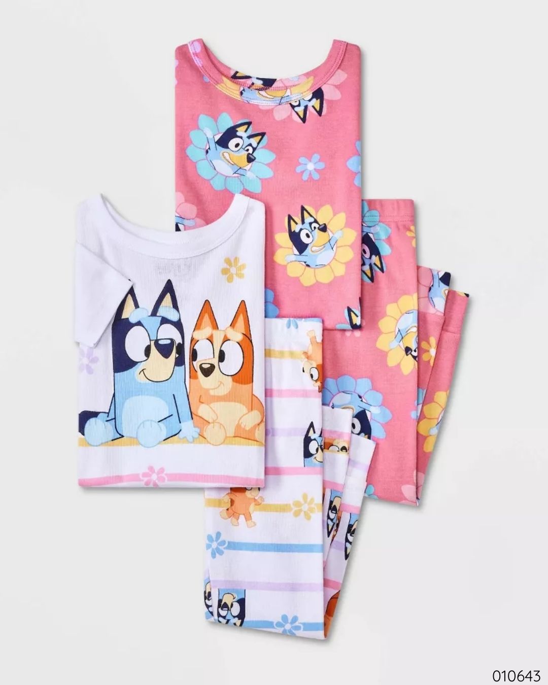 SET DE PIJAMAS BLUEY FLOREADO