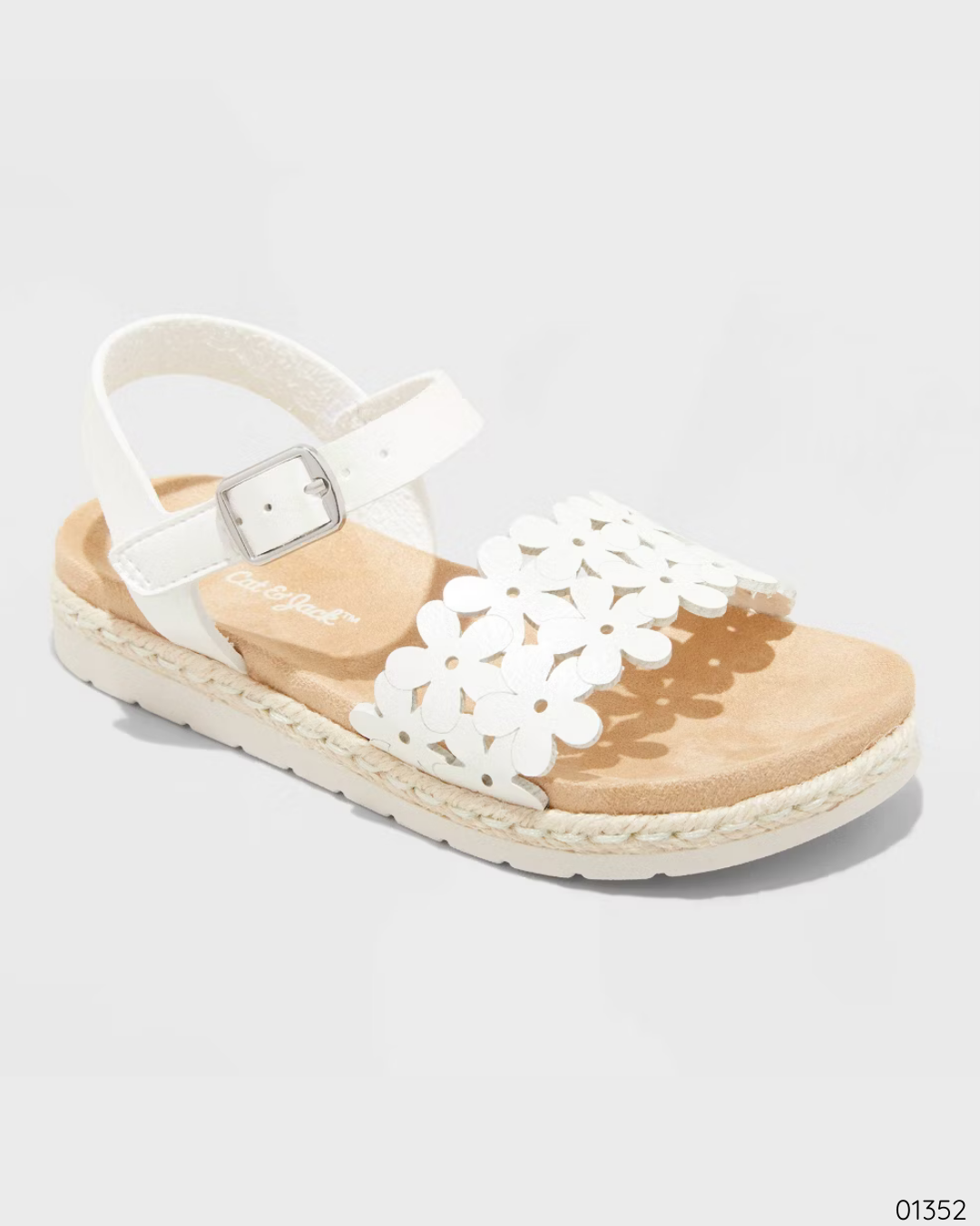 SANDALIAS BLANCAS FLORES CAT & JACK