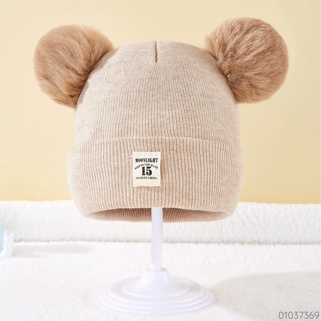GORRO BEIGE MOONLIGHT POMPON