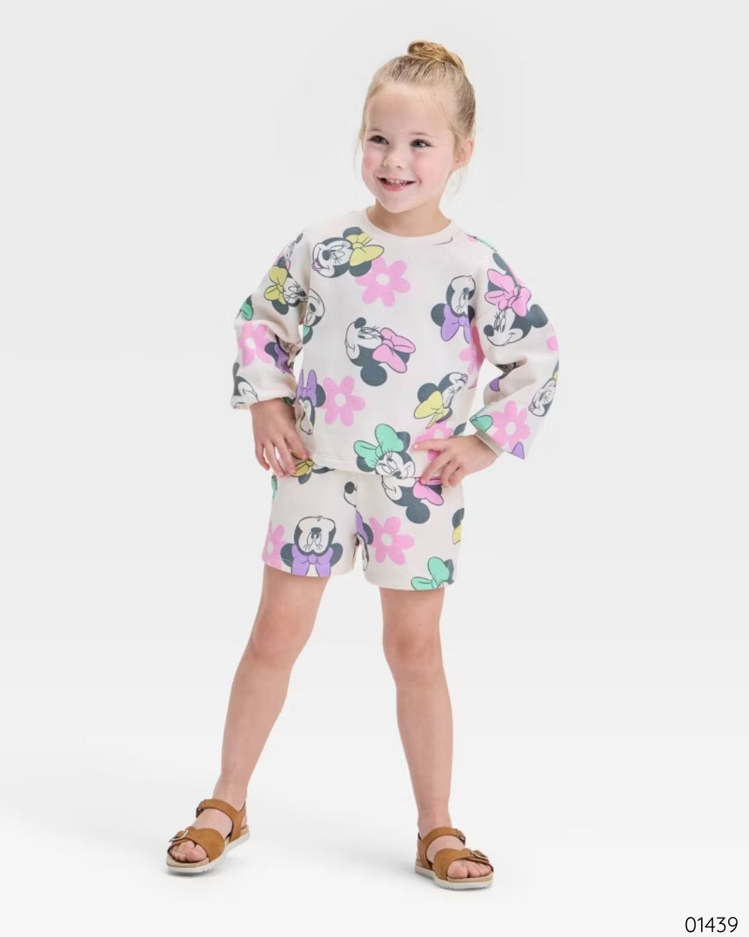 TRAJE MINNIE MOUSE FLORES MANGALARGA