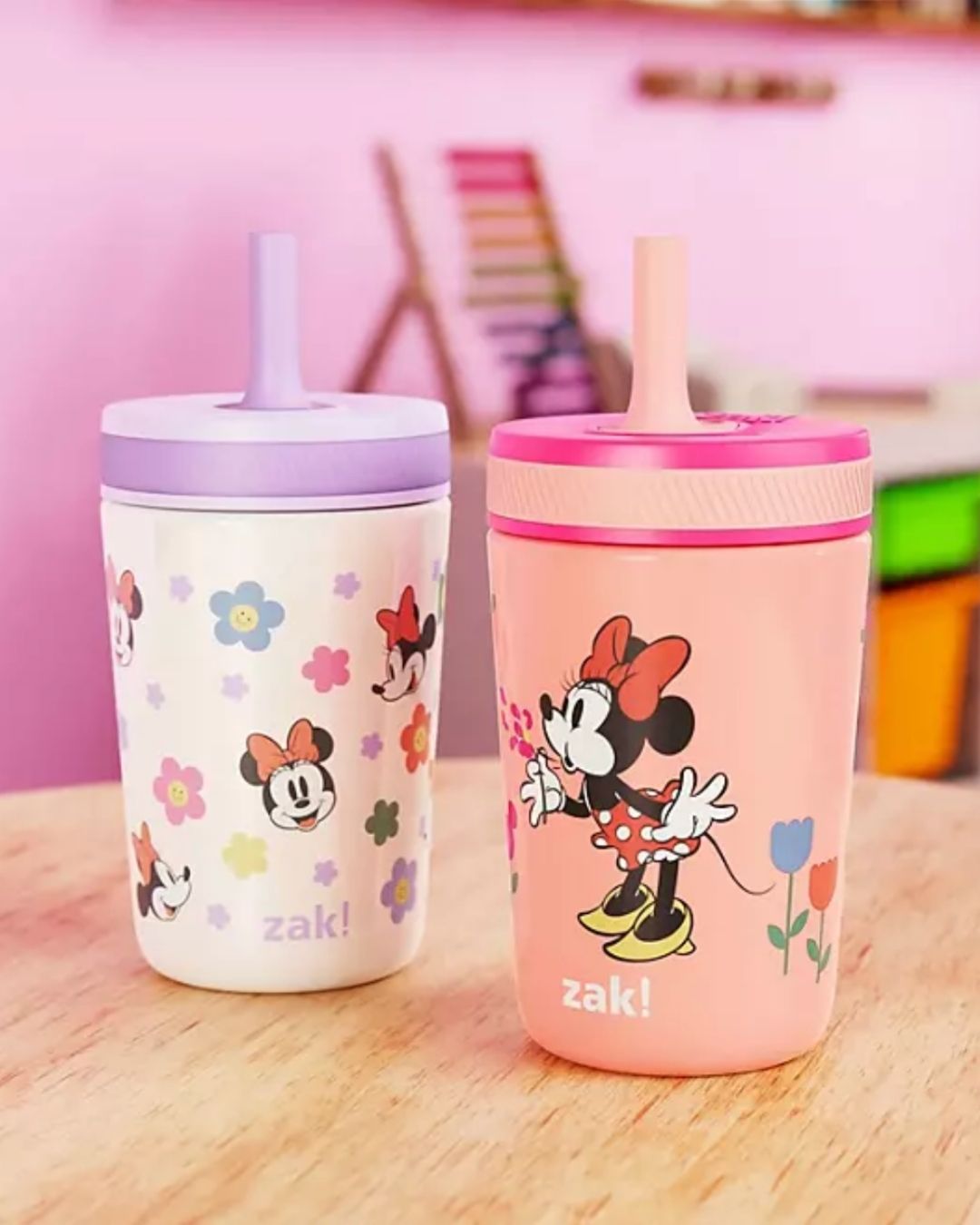 TERMO INSULADO MINNIE MOUSE ROSA ZAK