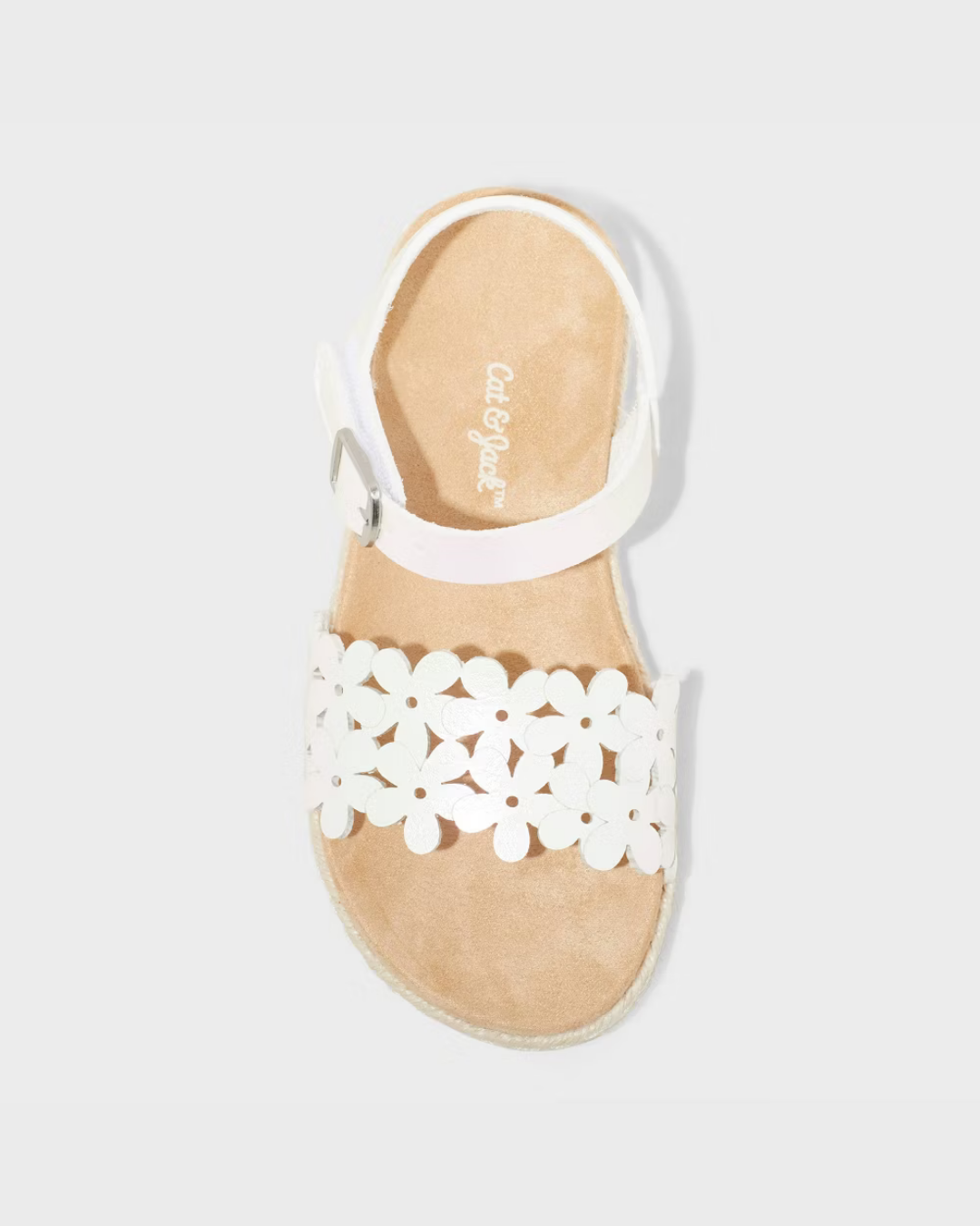 SANDALIAS BLANCAS FLORES CAT & JACK