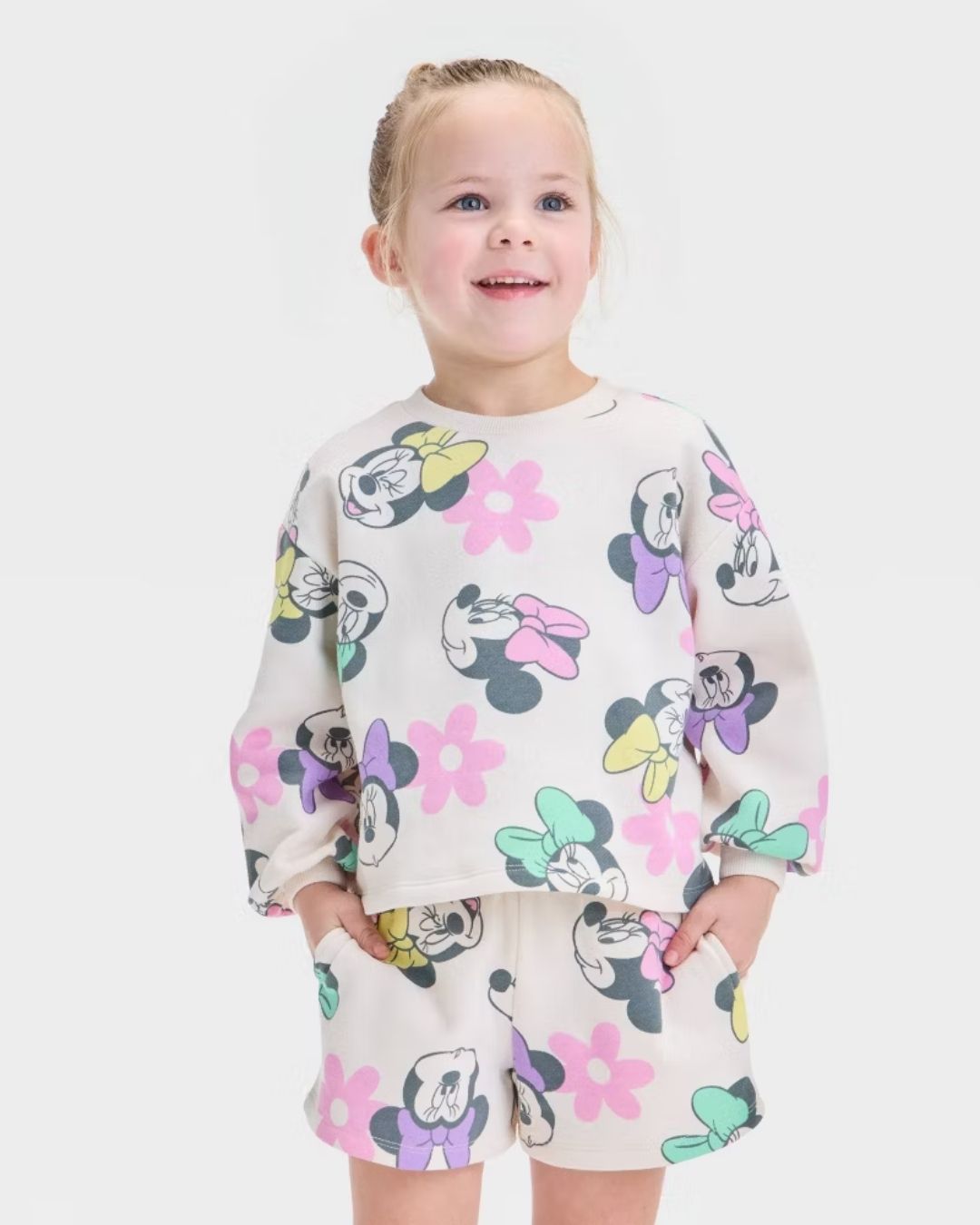 TRAJE MINNIE MOUSE FLORES MANGALARGA