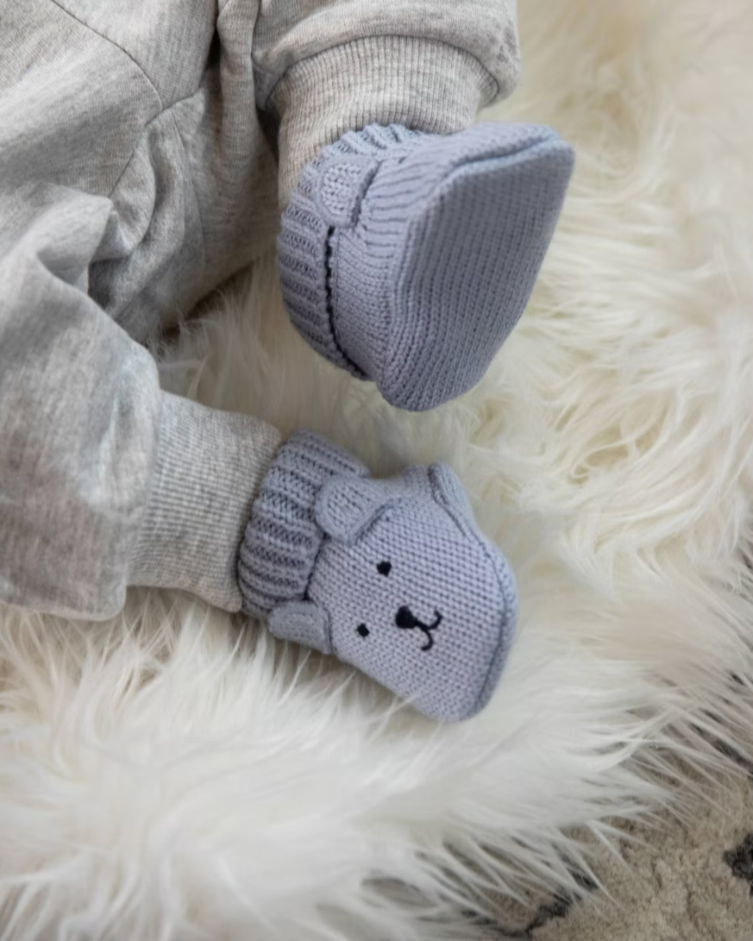 ZAPATITOS TEJIDOS OSO AZUL CARTERS