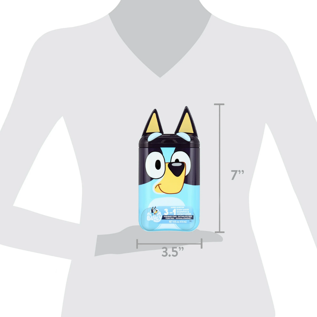BODY WASH, SHAMPO Y ACONDICIONADOR BLUEY