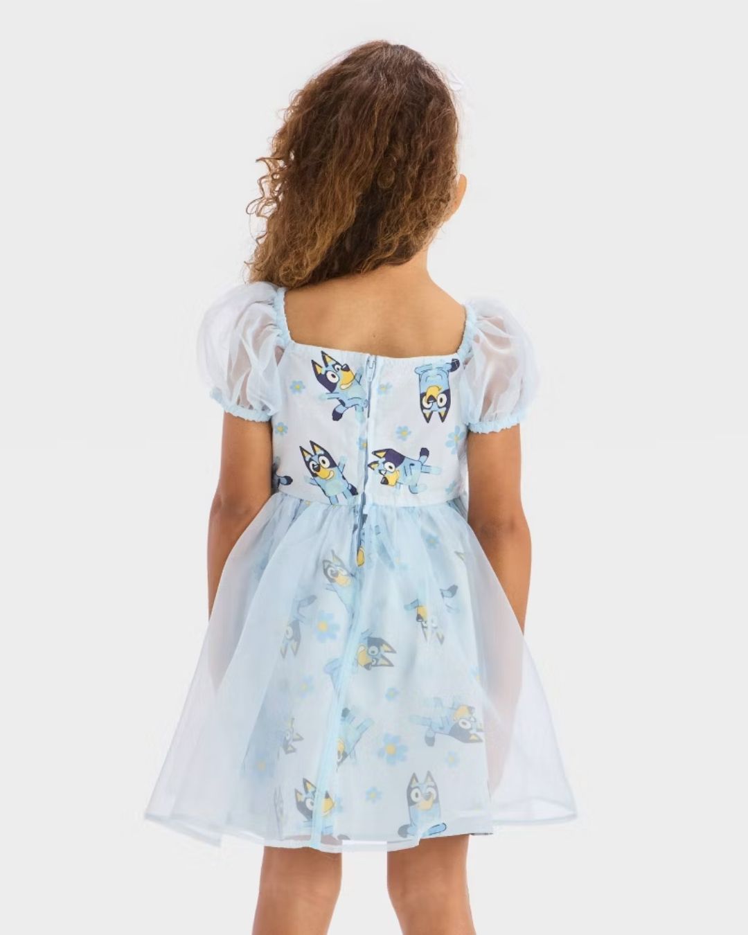 VESTIDO DE BLUEY AZUL ORGANZA