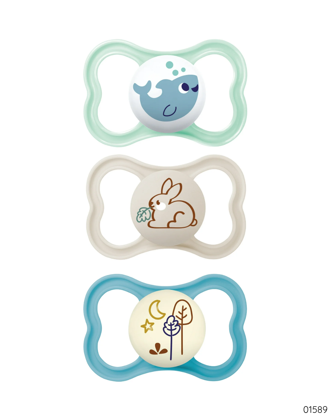 SET DE CHUPONES CONEJITO BALLENA