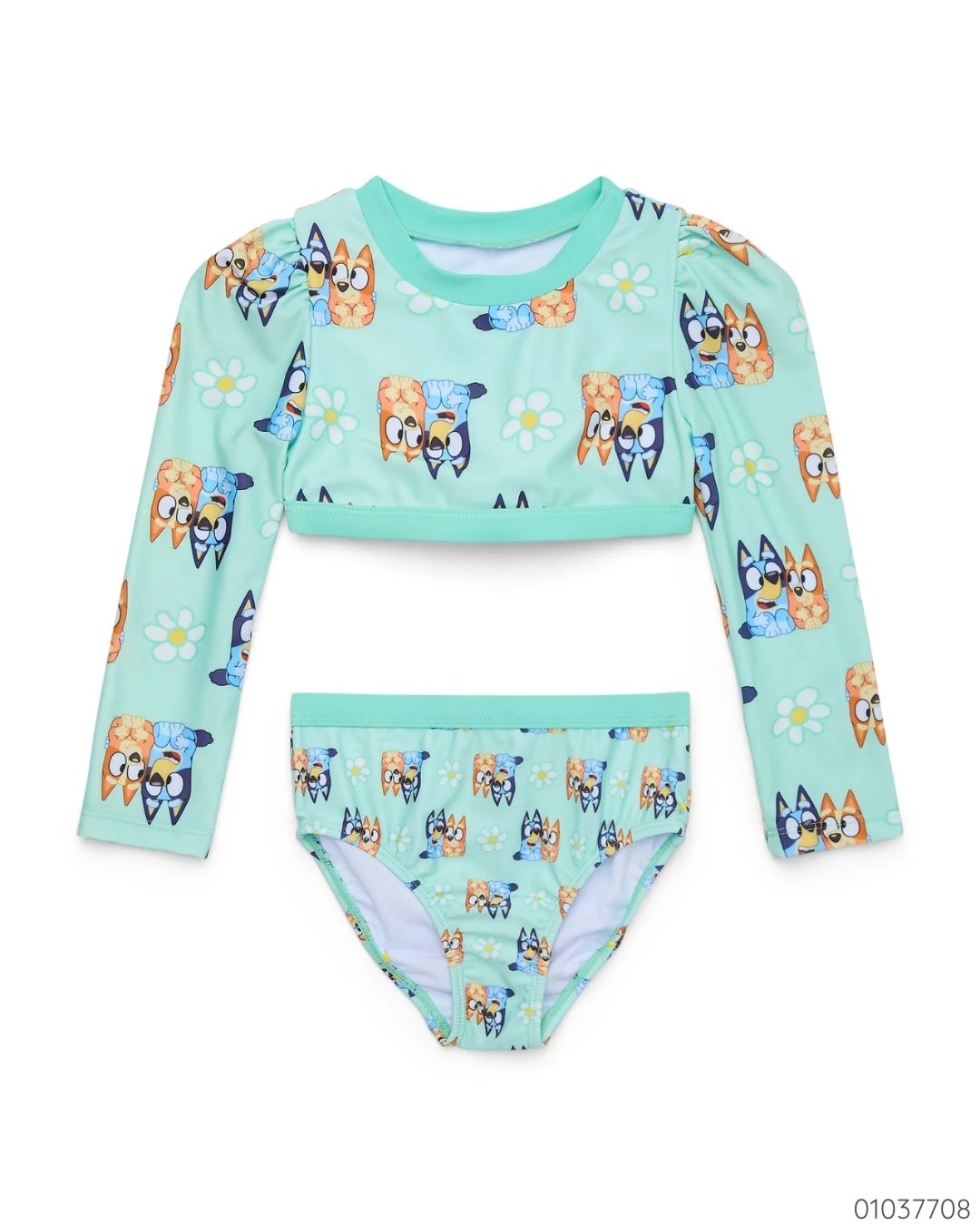 TRAJE BAÑO BLUEY VERDE NIÑA