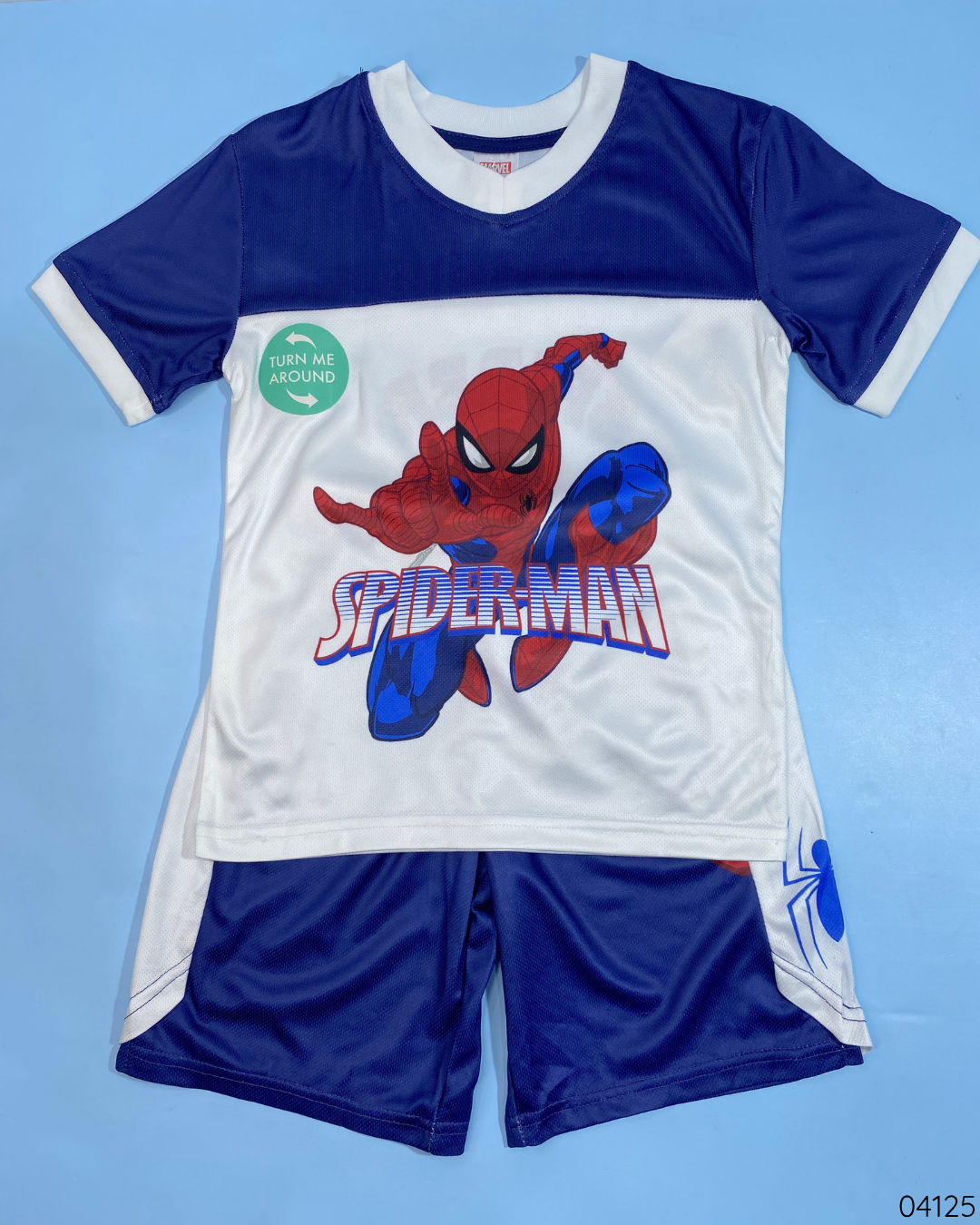 TRAJE SPIDERMAN BLANCO AZUL