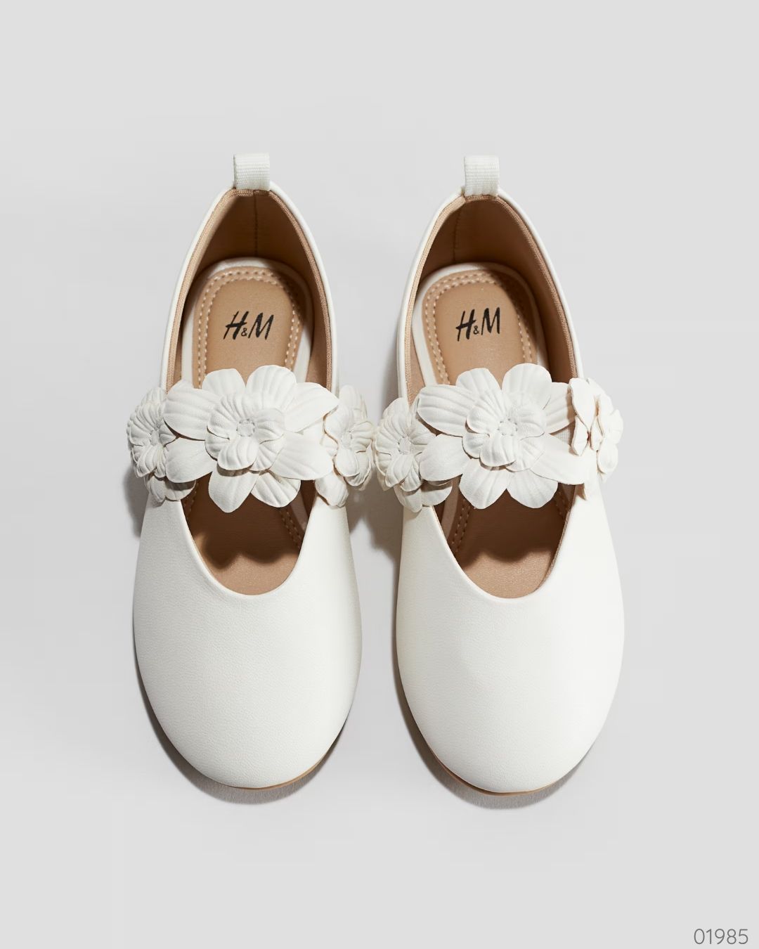 ZAPATOS BLANCOS H&M 3 FLORES GIRL