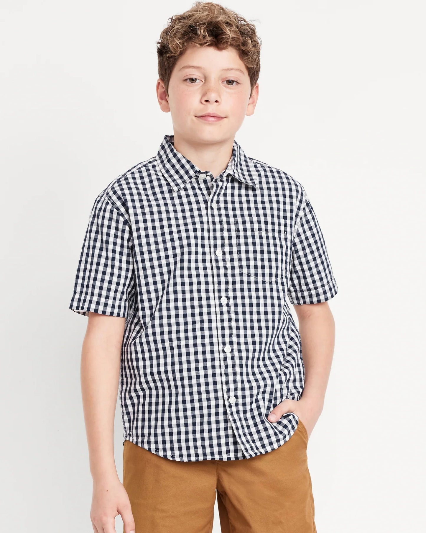 CAMISA FORMAL CUADRICULADA OLD NAVY AZUL