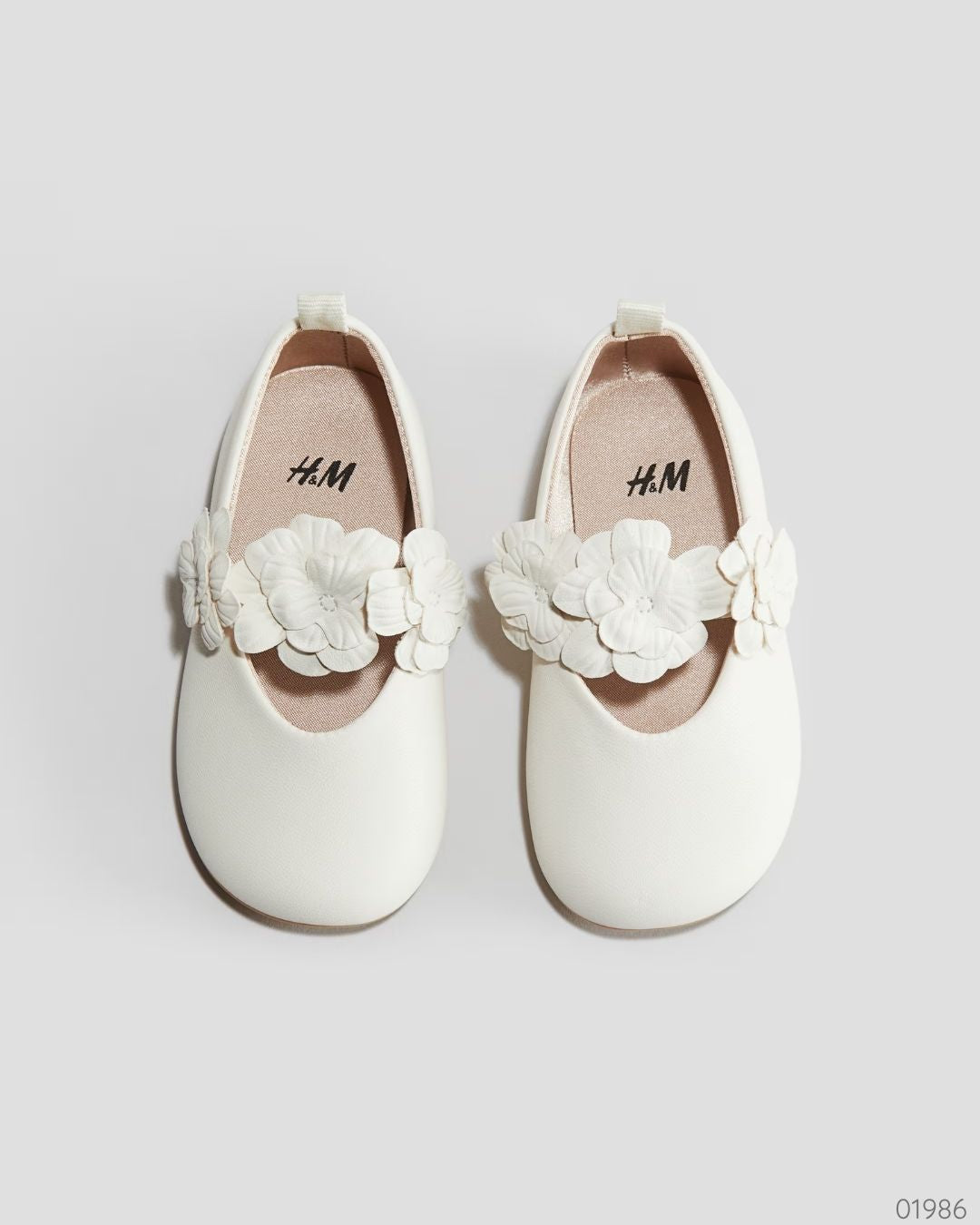 ZAPATOS BLANCOS H&M 3 FLORES TODDLER