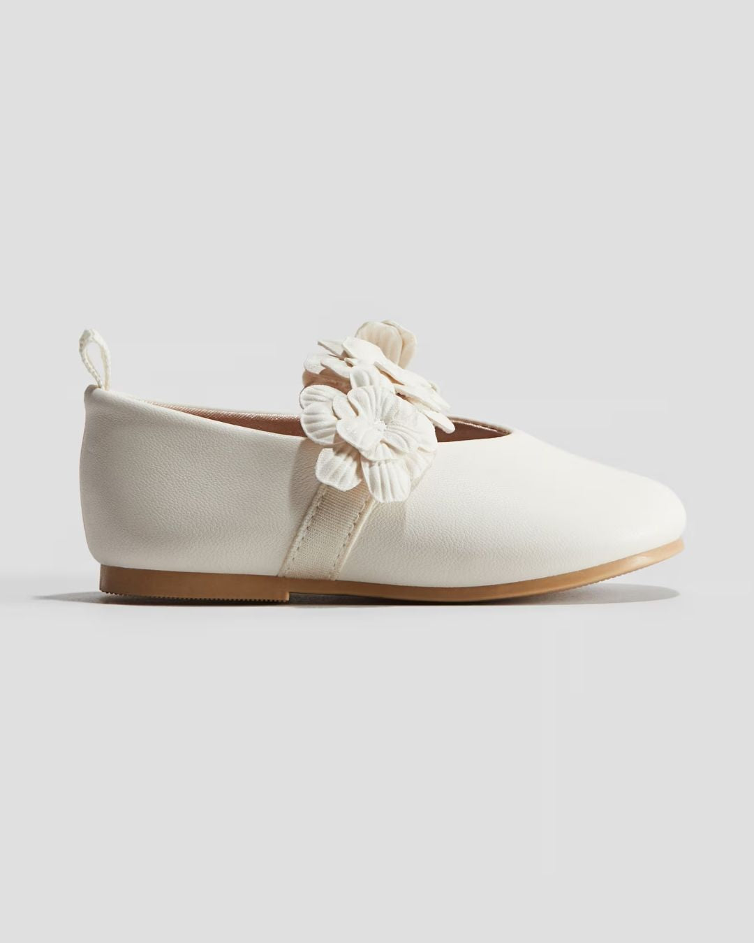 ZAPATOS BLANCOS H&M 3 FLORES TODDLER