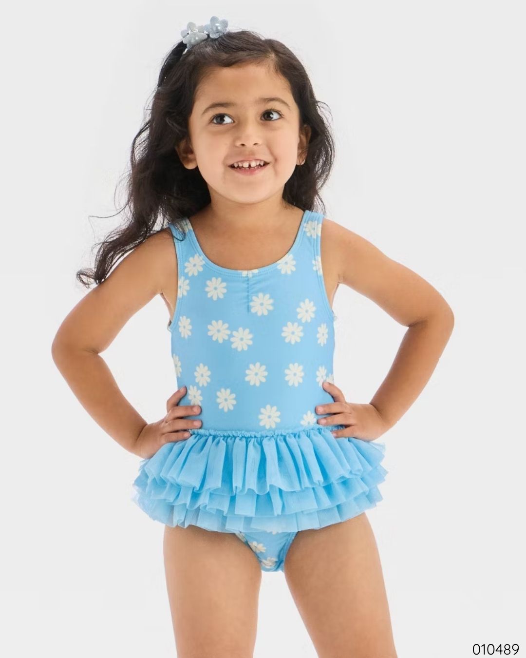 TRAJE DE BAÑO AZUL FLORES CAT & JACK UPF 50+