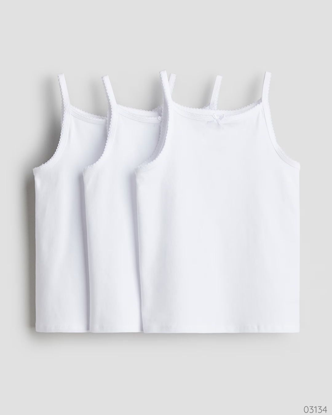 SET DE CAMISAS SIN MANGAS H&M BLANCA