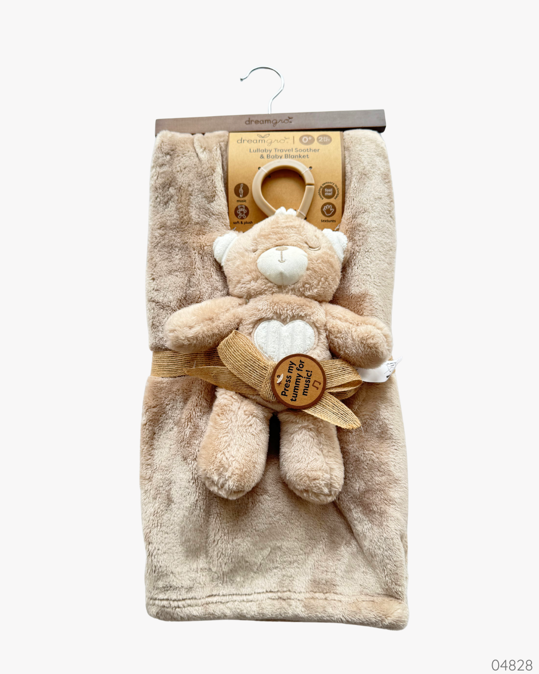COLCHITA Y PELUCHE MUSICAL OSO