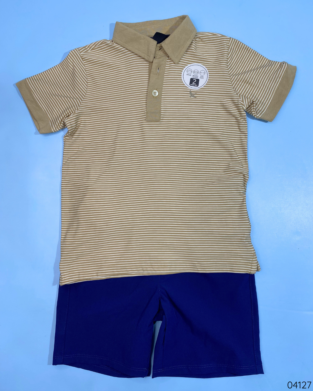 TRAJE 2PZS CAFÉ AZUL