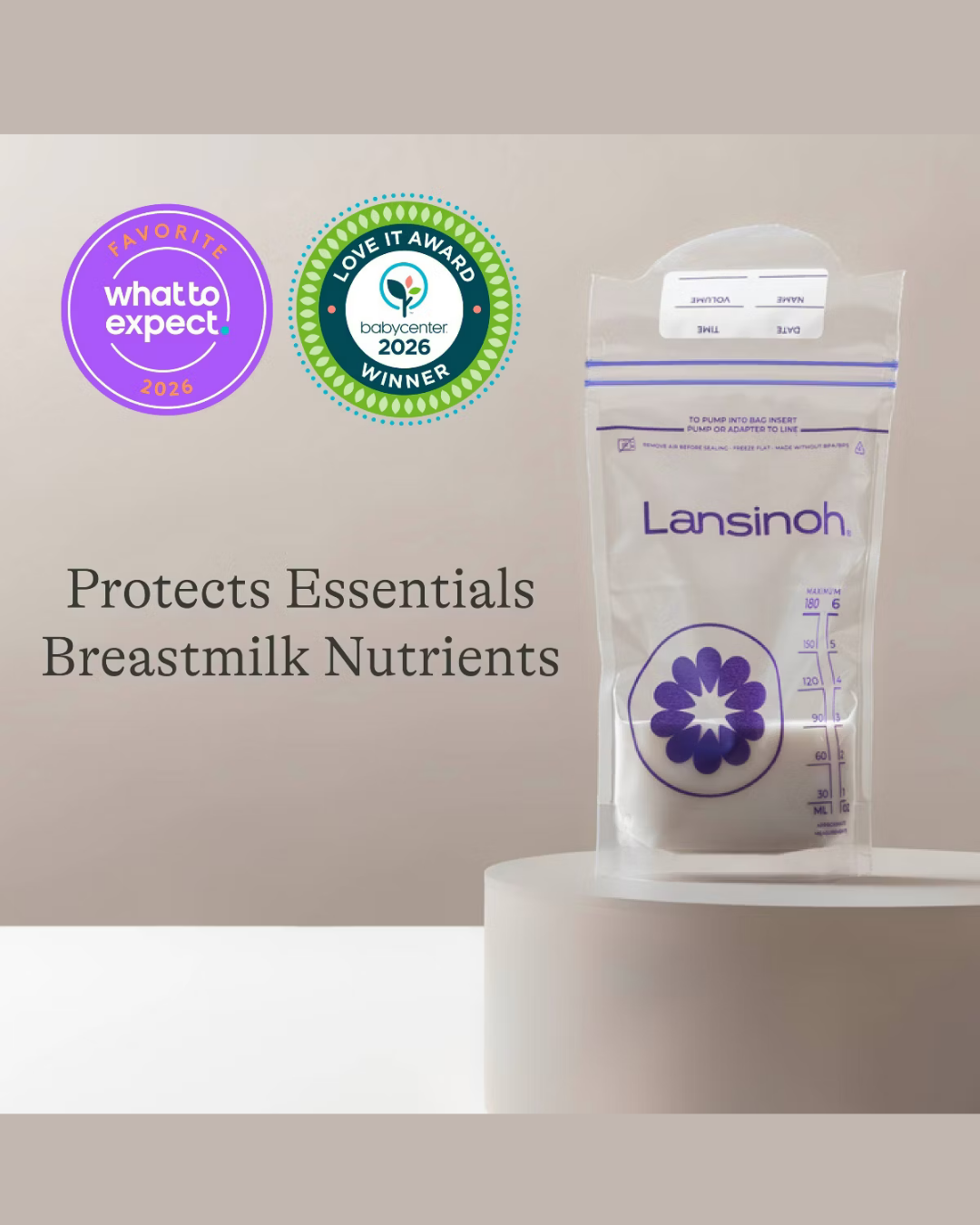 BOLSA PARA LECHE MATERNA 100 UNDS LANSINOH