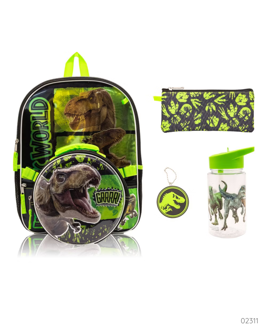 SET MOCHILA JURASSIC 5 PZS
