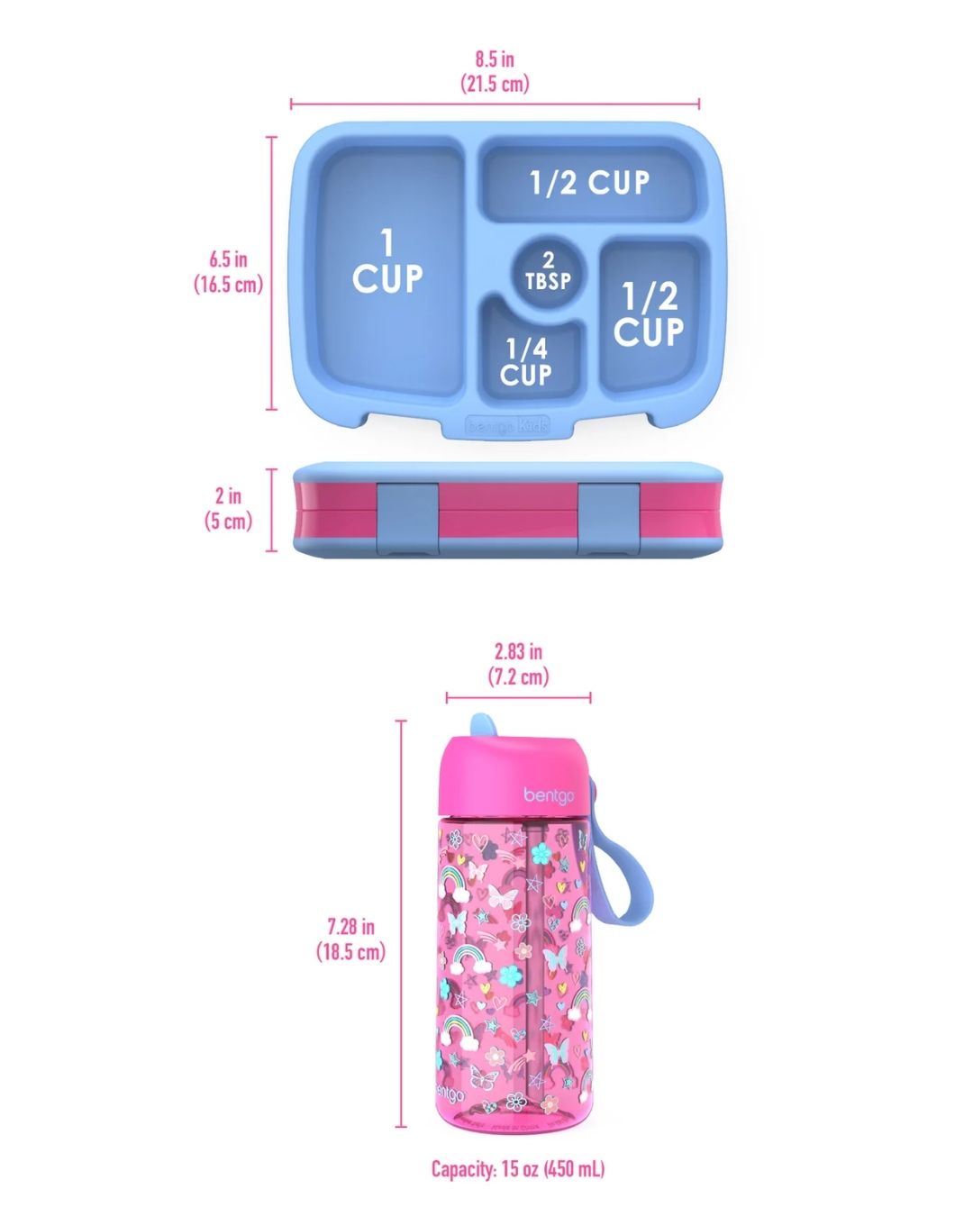SET LONCHERA Y TERMO MARIPOSAS BENTGO