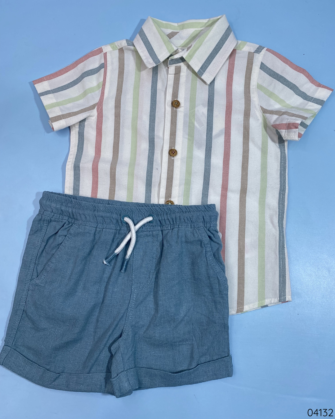 TRAJE 2PZS SHORT AZUL