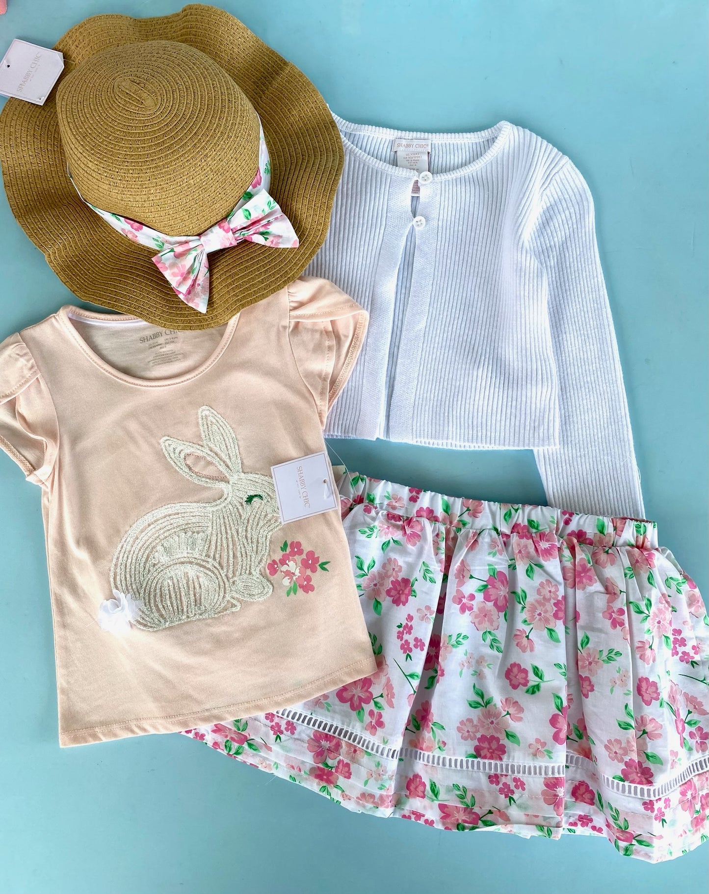 TRAJE NIÑA 4 PZS CONEJO SOMBRERO